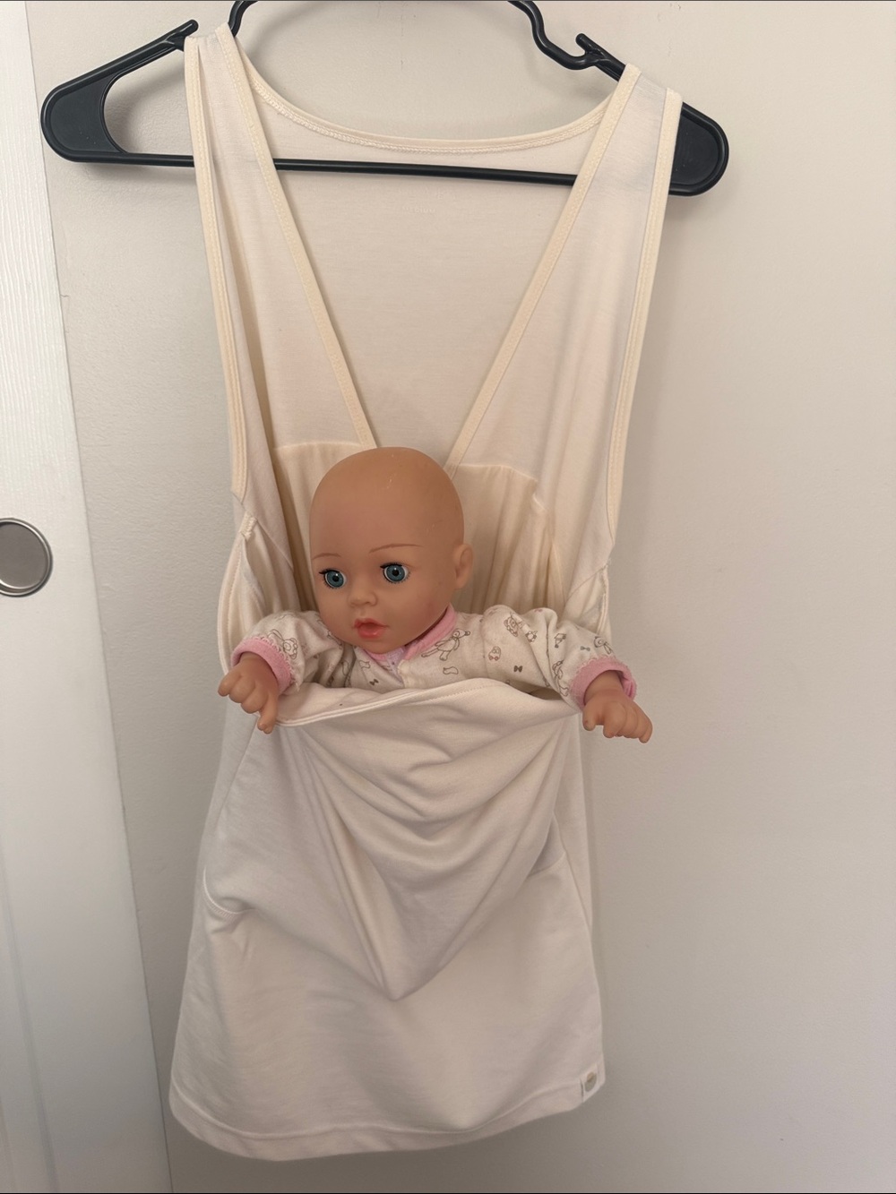 Lalabu Baby Wearing Tank Top - Cream, Size M